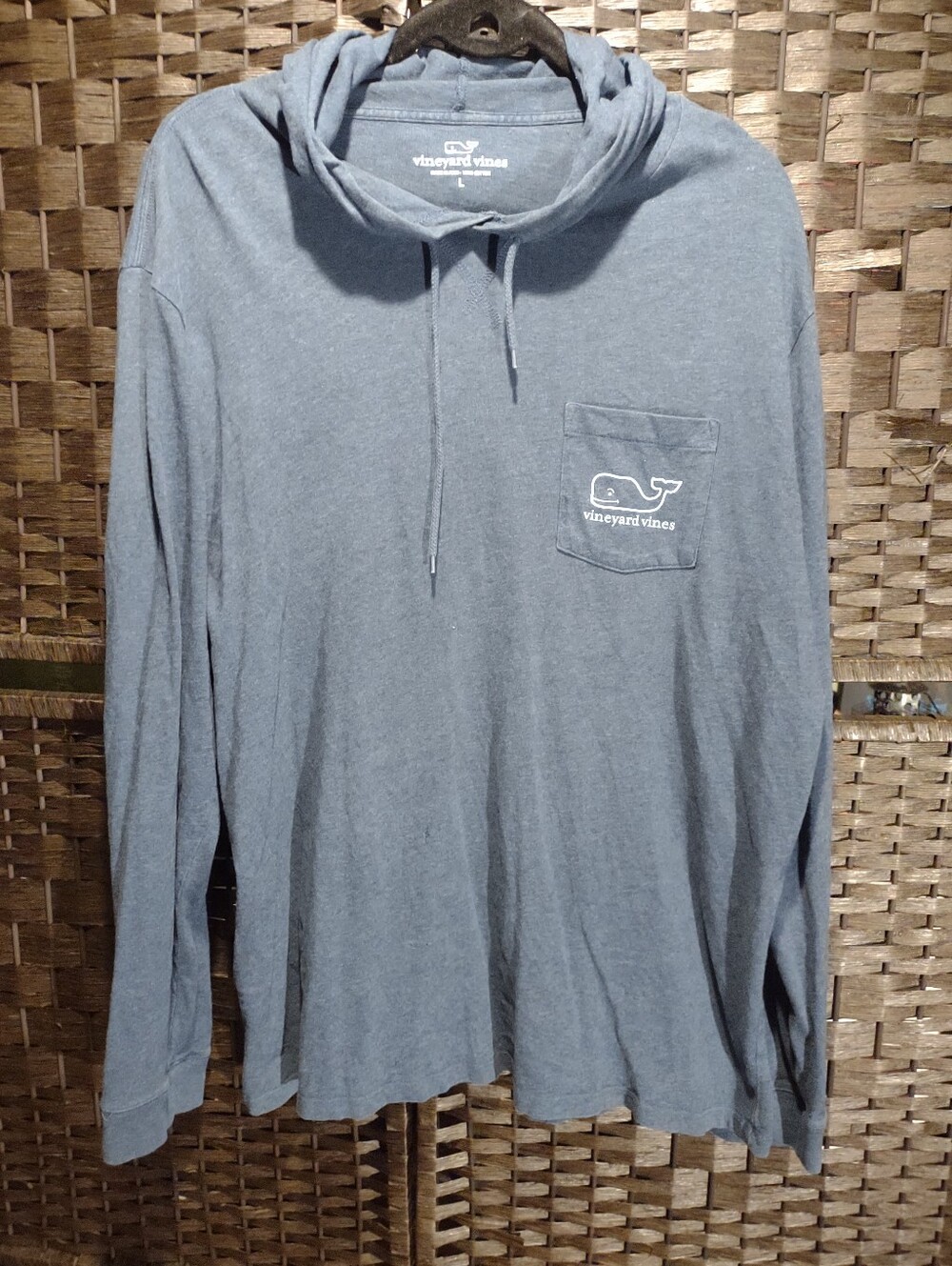 Vineyard Vines Blue Men's Size L long sleeve hooded pullover - Picture 2 of 3
